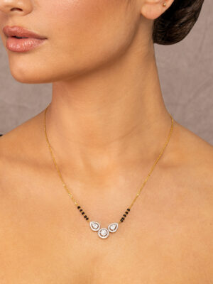 Pear & Round Cluster Trilogy Mangalsutra
