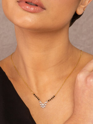 Round and Marquise Mangalsutra